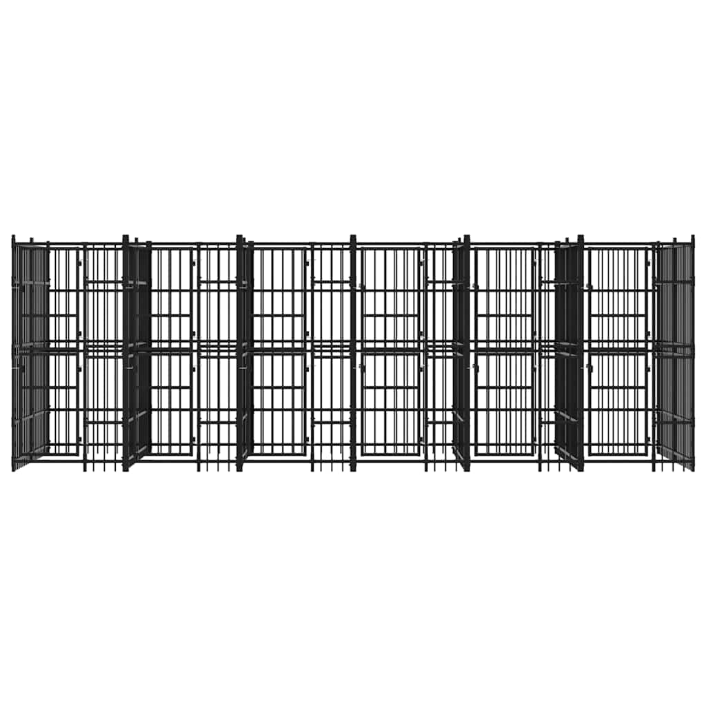 Acél kültéri kutyakennel 11,06 m² - Image 4