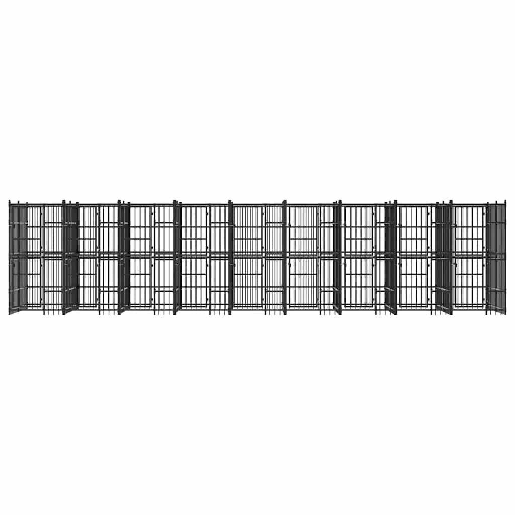 Acél kültéri kutyakennel 16,59 m² - Image 4