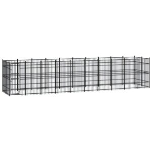 Acél kültéri kutyakennel 18,43 m²