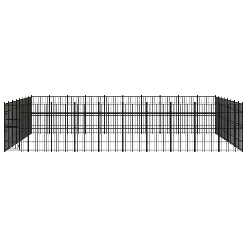 Acél kültéri kutyakennel 73,73 m² - Image 2
