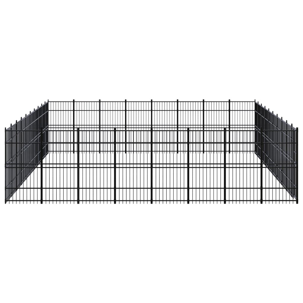 Acél kültéri kutyakennel 73,73 m² - Image 3