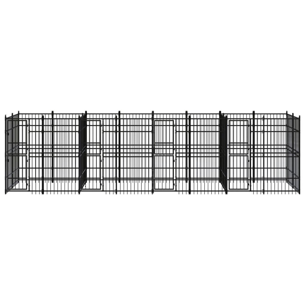 Acél kültéri kutyakennel 14,75 m² - Image 2