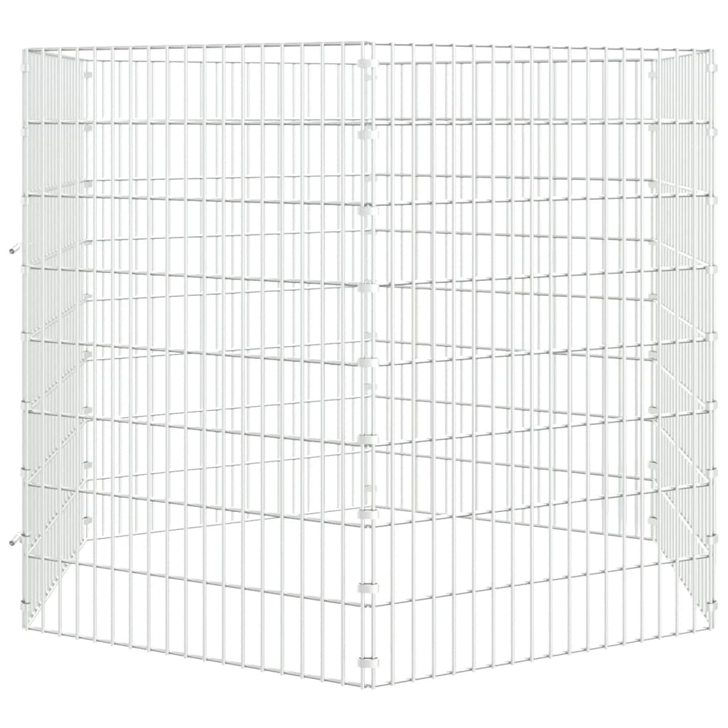 6 paneles horganyzott vas szabadon álló állatketrec 54 x 80 cm - Image 4
