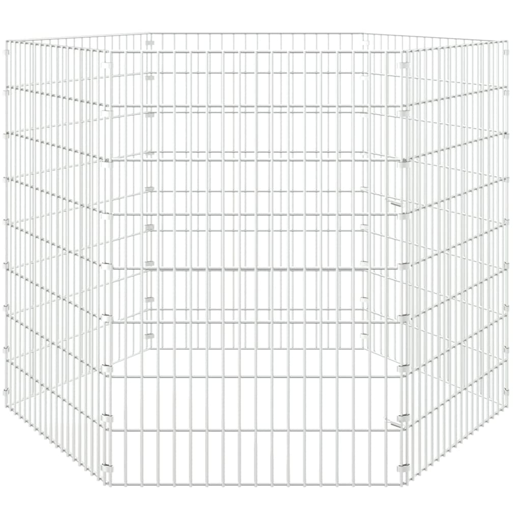 6 paneles horganyzott vas szabadon álló állatketrec 54 x 80 cm - Image 5