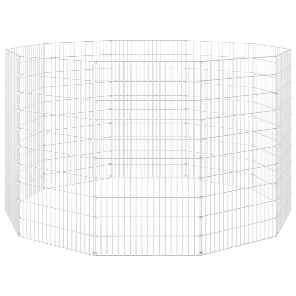 10 paneles horganyzott vas szabadon álló állatketrec 54x100 cm - Image 5