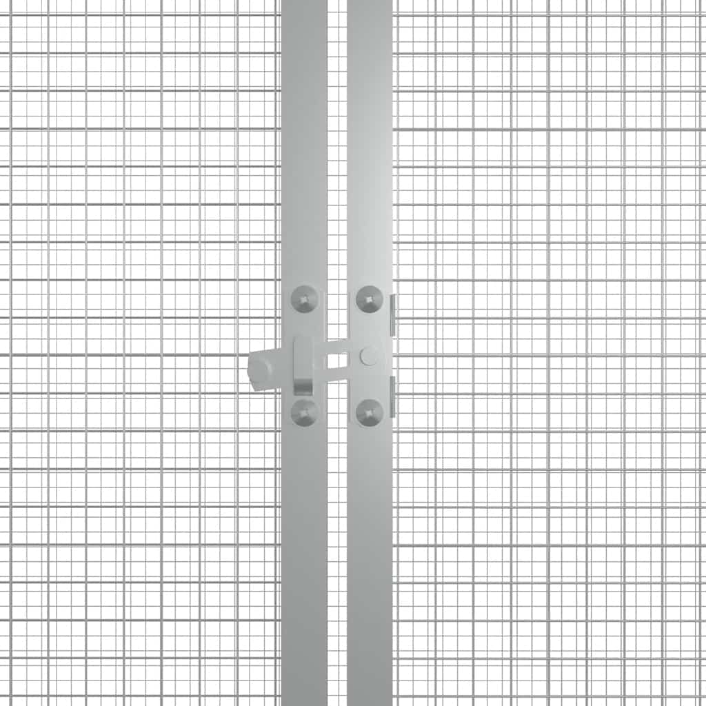 Antracitszürke horganyzott acél csirkeketrec 200x91x100 cm - Image 4