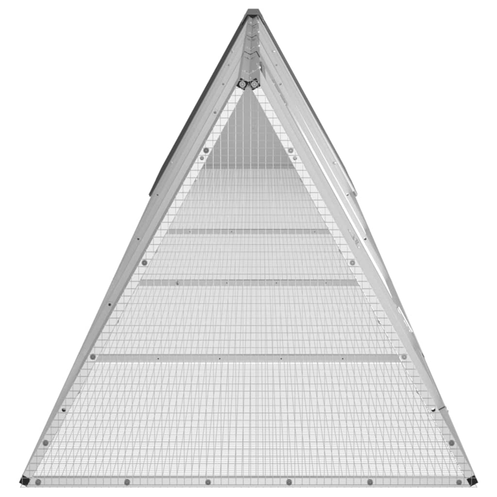 Antracitszürke horganyzott acél nyúlketrec 504,5 x 80,5 x 71 cm - Image 3