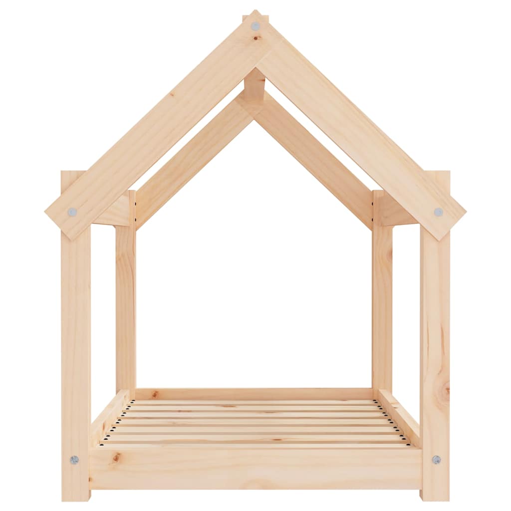 Tömör fenyőfa kutyaágy 81x60x70 cm - Image 5