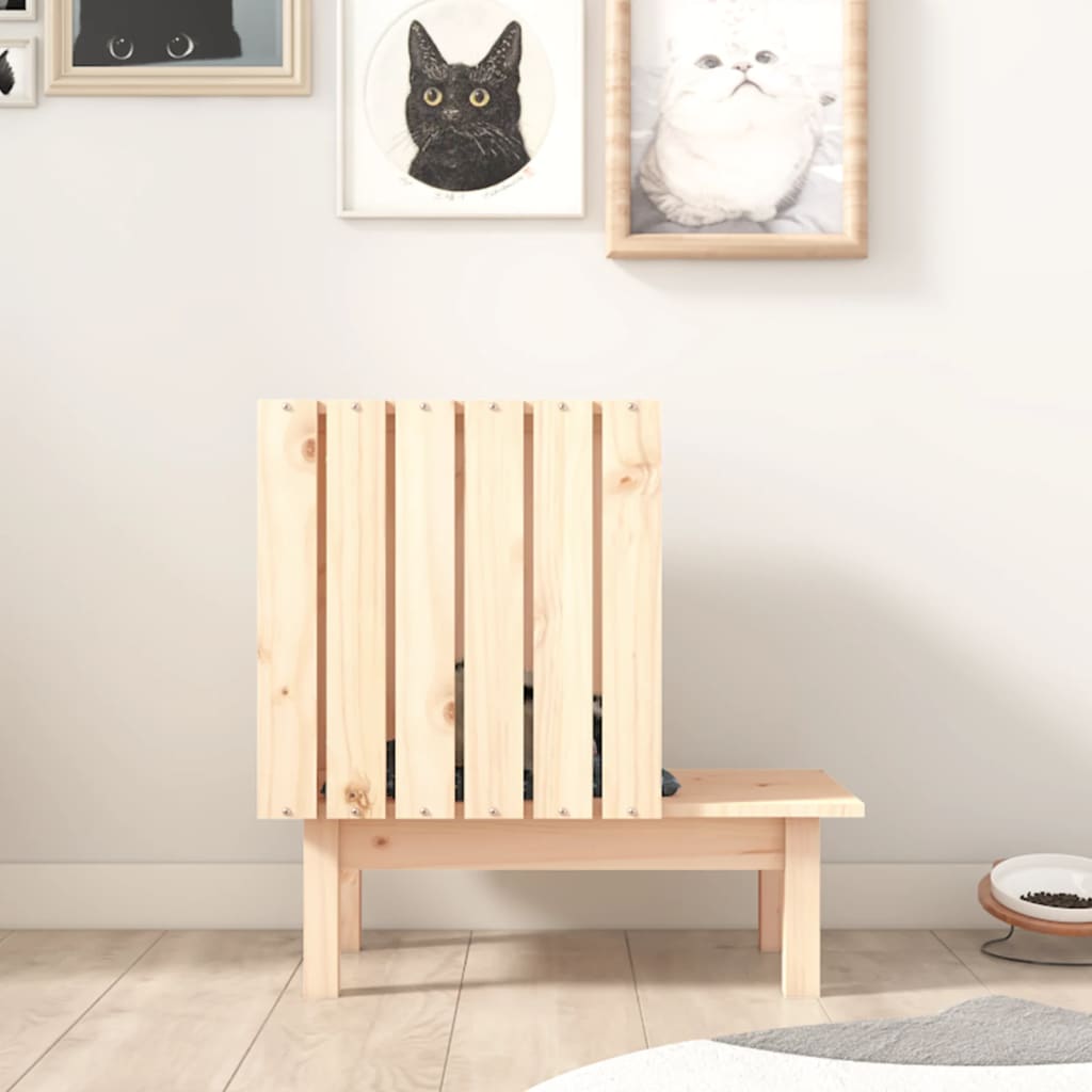 Tömör fenyőfa macskaház 60 x 36 x 60 cm - Image 3