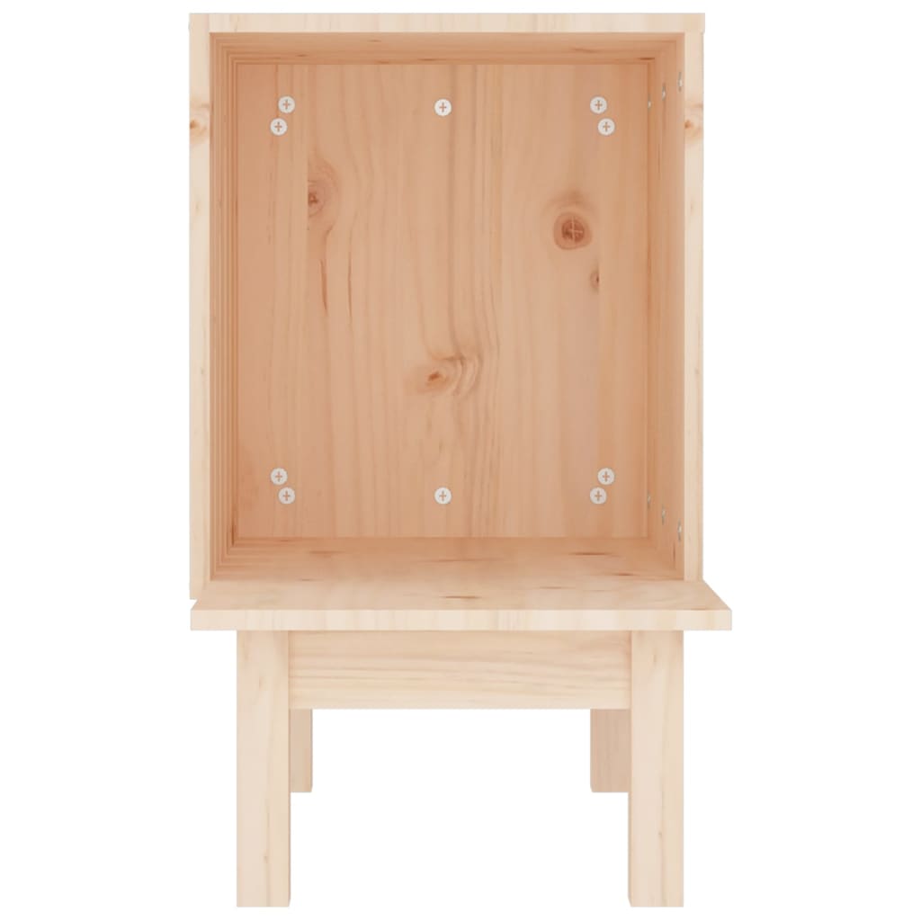 Tömör fenyőfa macskaház 60 x 36 x 60 cm - Image 4
