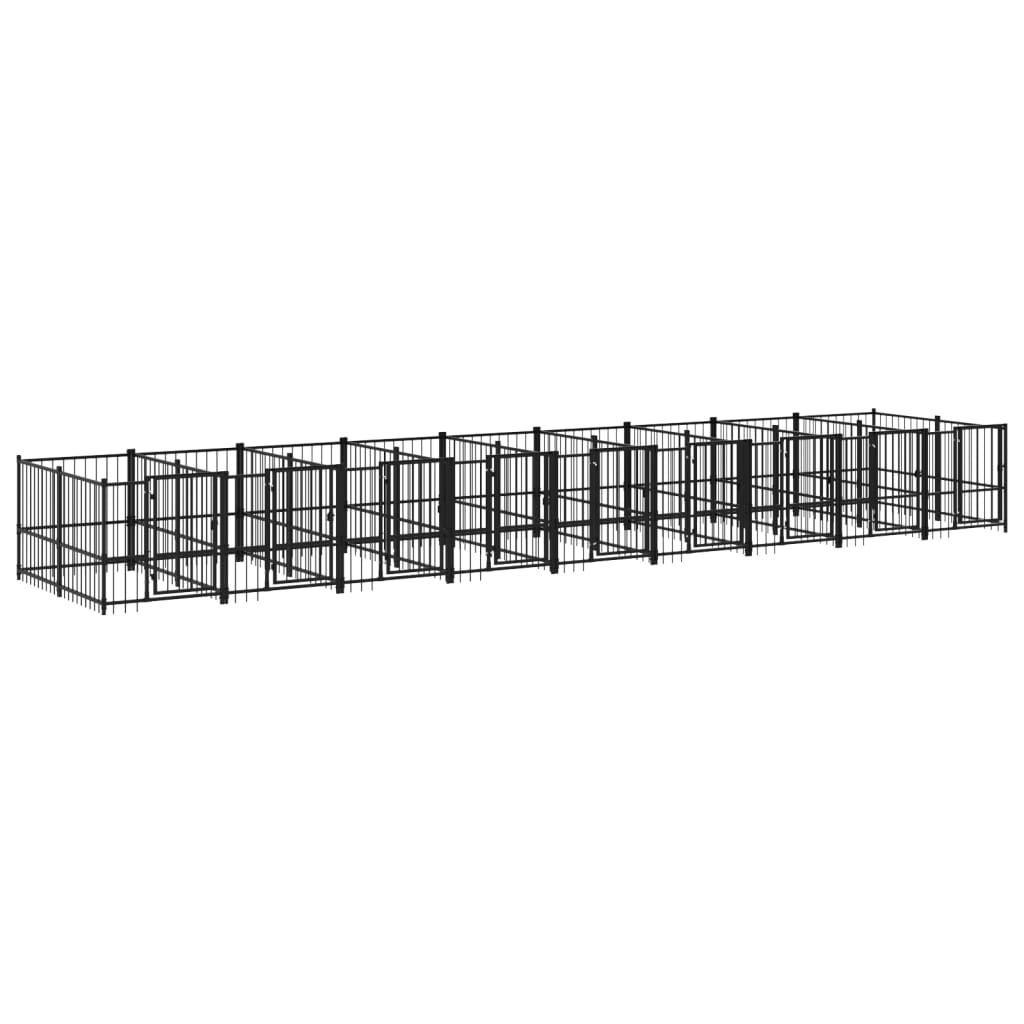 Acél kültéri kutyakennel 16,89 m² - Image 2
