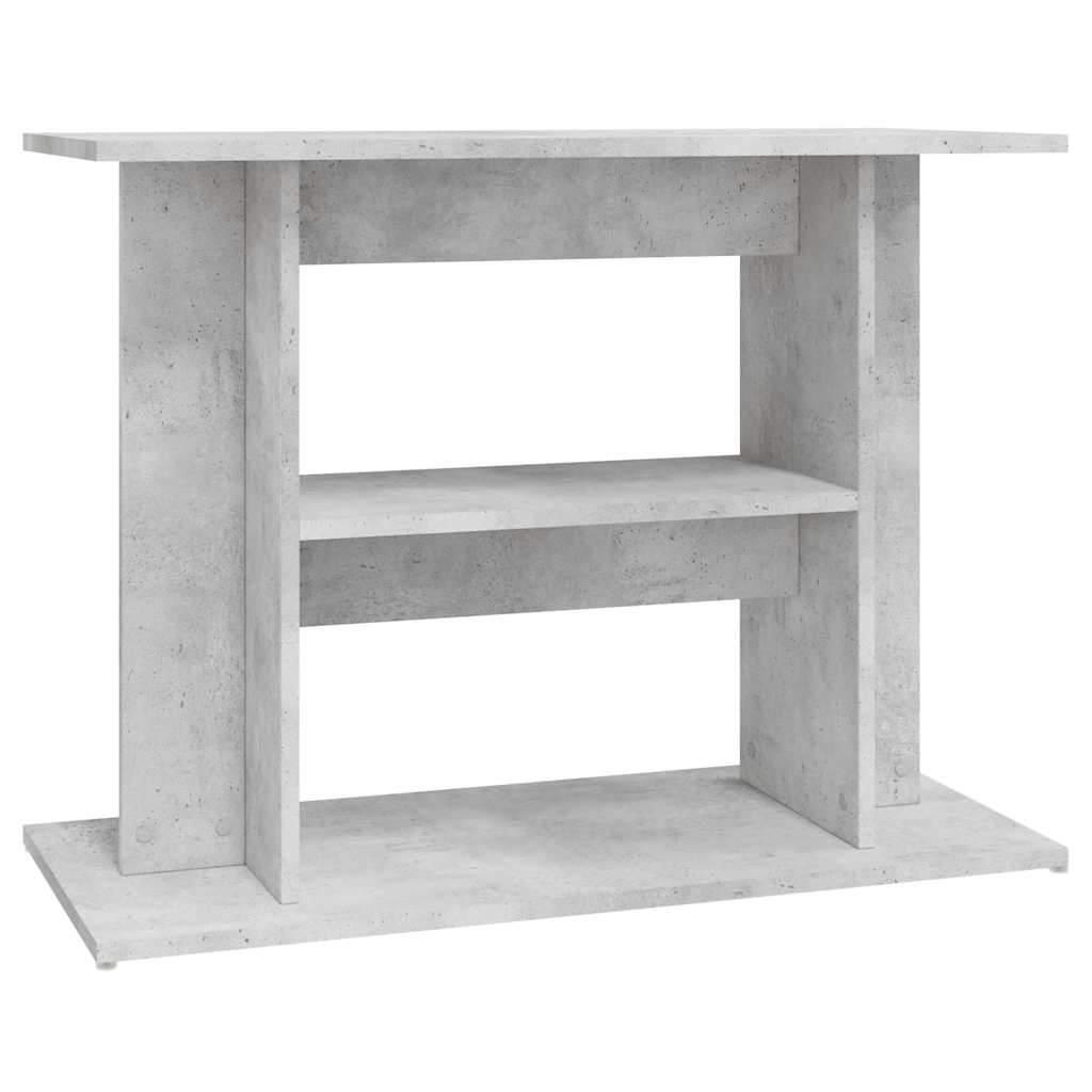 Betonszürke akváriumállvány 80 x 35 x 60 cm rétegelt fából - Image 2