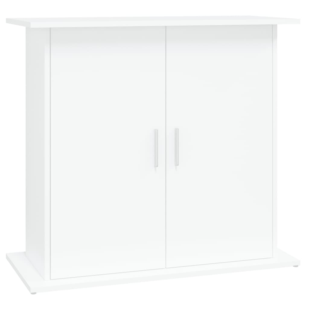 Fehér szerelt fa akváriumi állvány 81x36x73 cm - Image 2