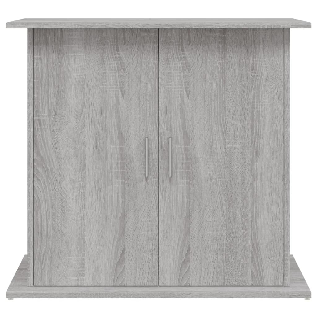 Szürke sonoma szerelt fa akváriumi állvány 81x36x73 cm - Image 5