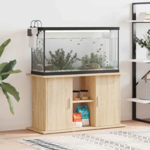 Sonoma tölgyfa akváriumállvány 101 x 41 x 58 cm rétegelt fából