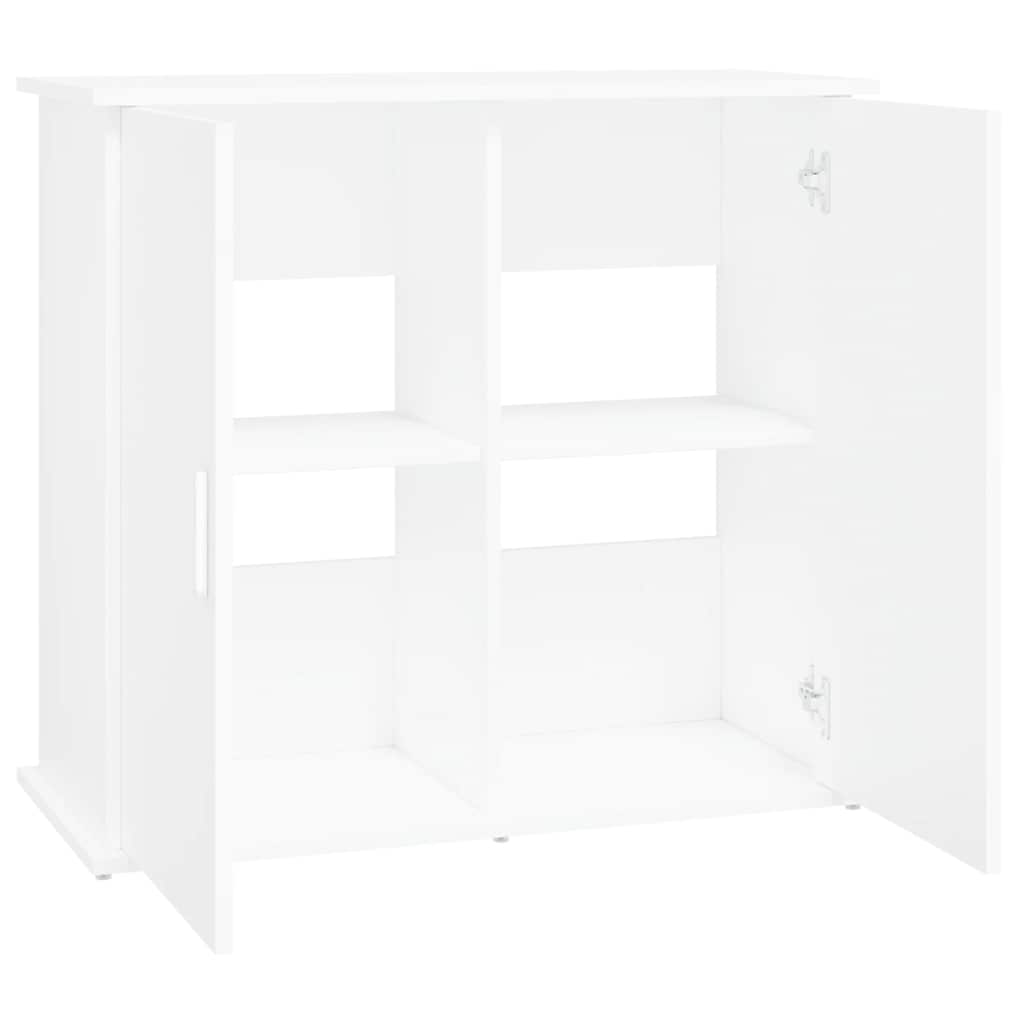 Fehér szerelt fa akváriumi állvány 81x36x73 cm - Image 4