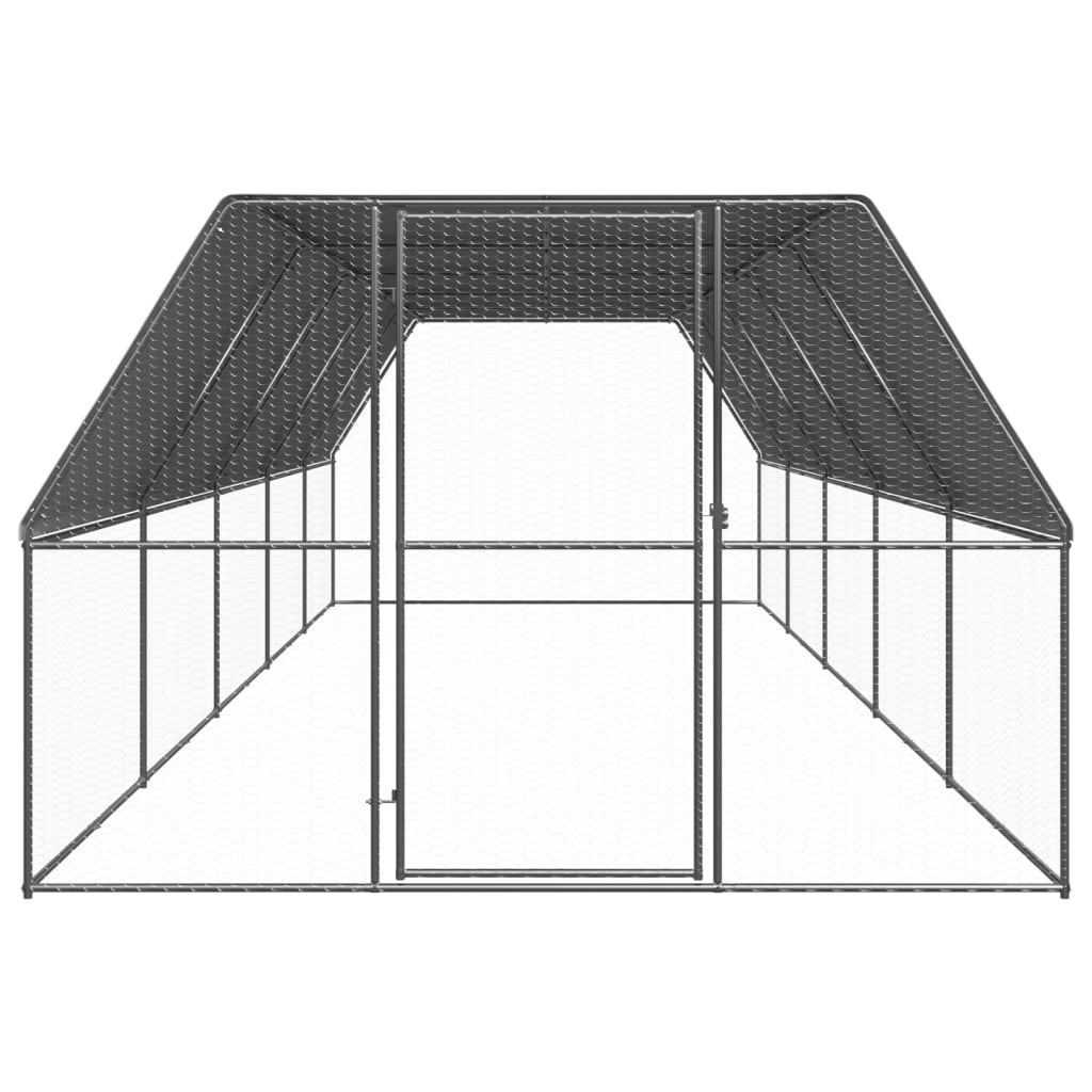 Kültéri horganyzott acél tyúkól 3 x 10 x 2 m - Image 2