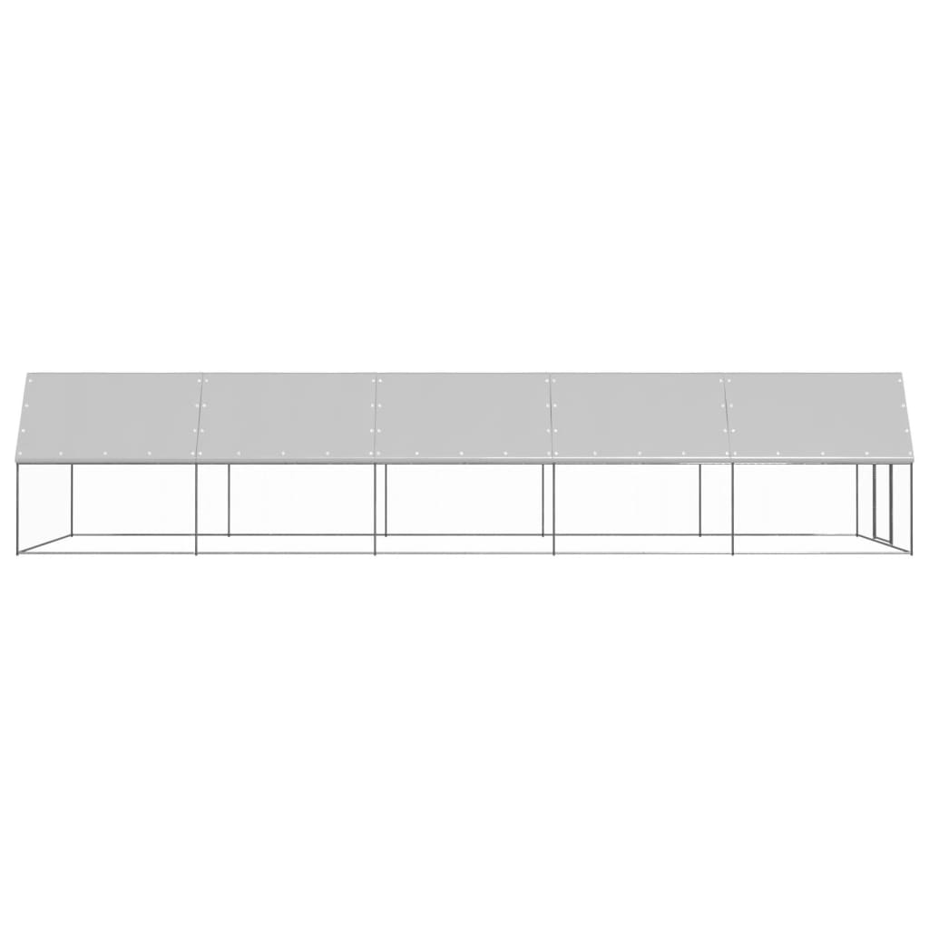 Kültéri horganyzott acél tyúkól 3 x 10 x 2 m - Image 3