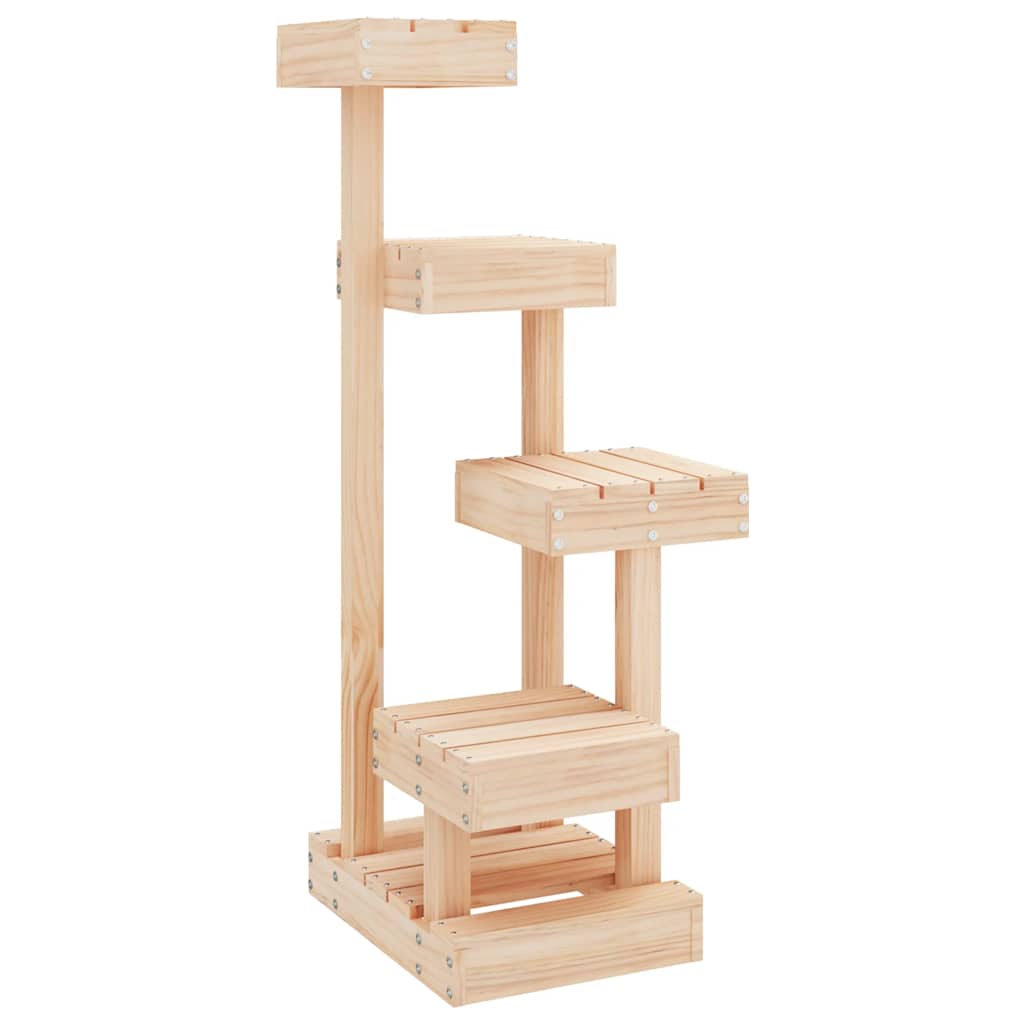 Tömör fenyő macskabútor 45,5x49x103 cm - Image 2