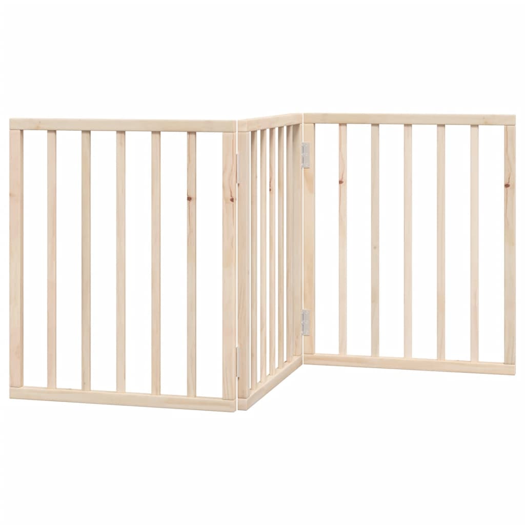 Összecsukható kutyakapu 3 panelből, 150 cm, nyárfa - Image 5
