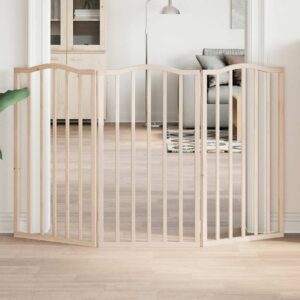 Nyárfa 3 paneles összecsukható kutyakapu 150 cm