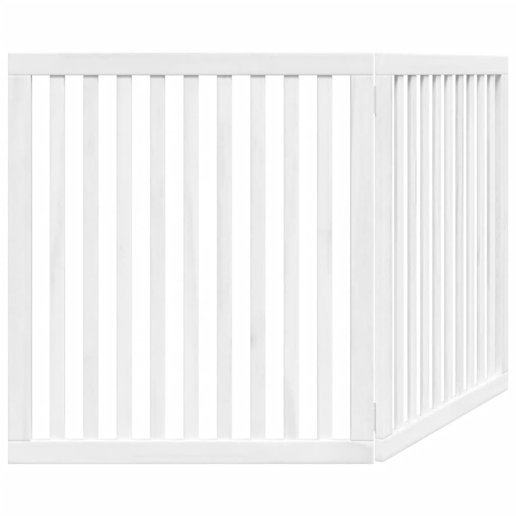 Fehér nyárfa 2 paneles összecsukható kutyakapu 160 cm - Image 5