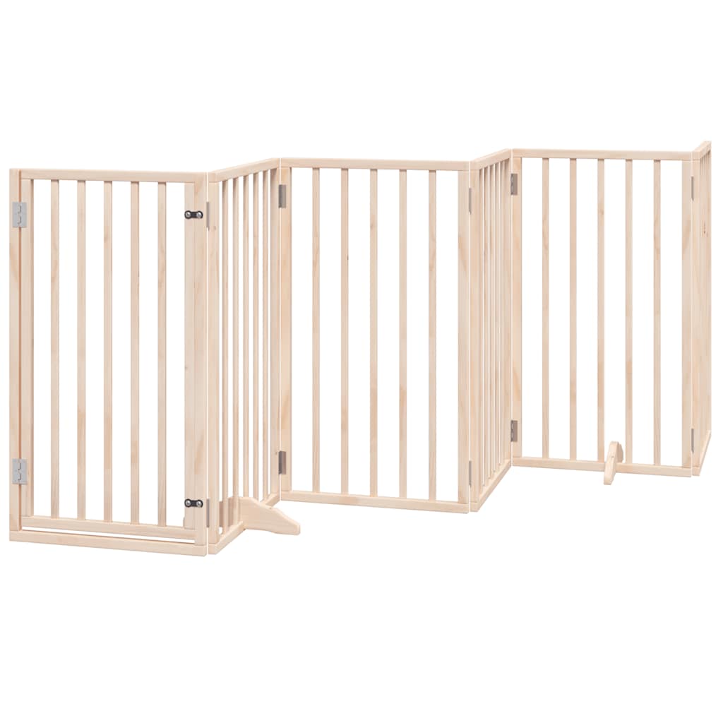 Nyárfa 15 paneles összecsukható kutyakapu ajtóval 750 cm - Image 4