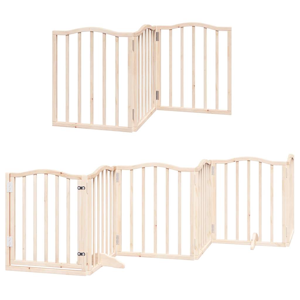 Nyárfa 15 paneles összecsukható kutyakapu ajtóval 750 cm - Image 3