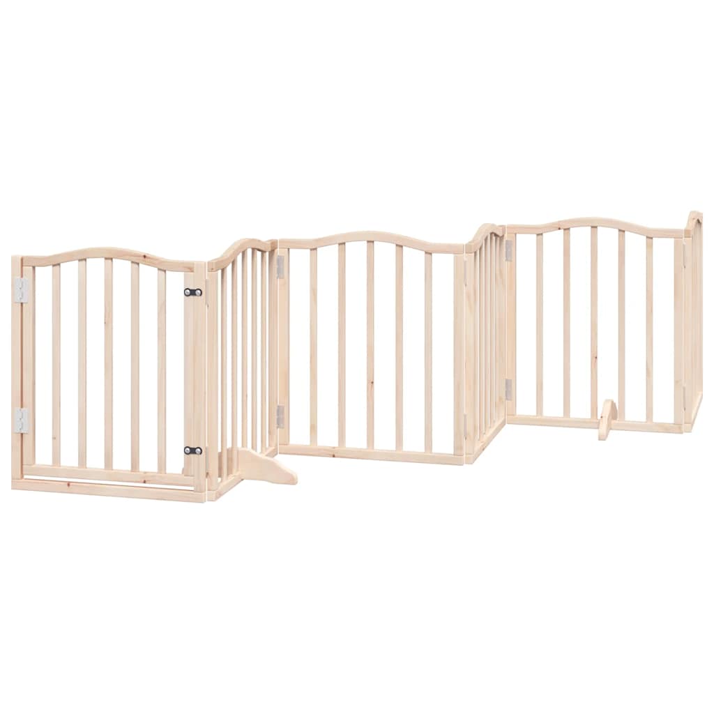 Nyárfa 15 paneles összecsukható kutyakapu ajtóval 750 cm - Image 4