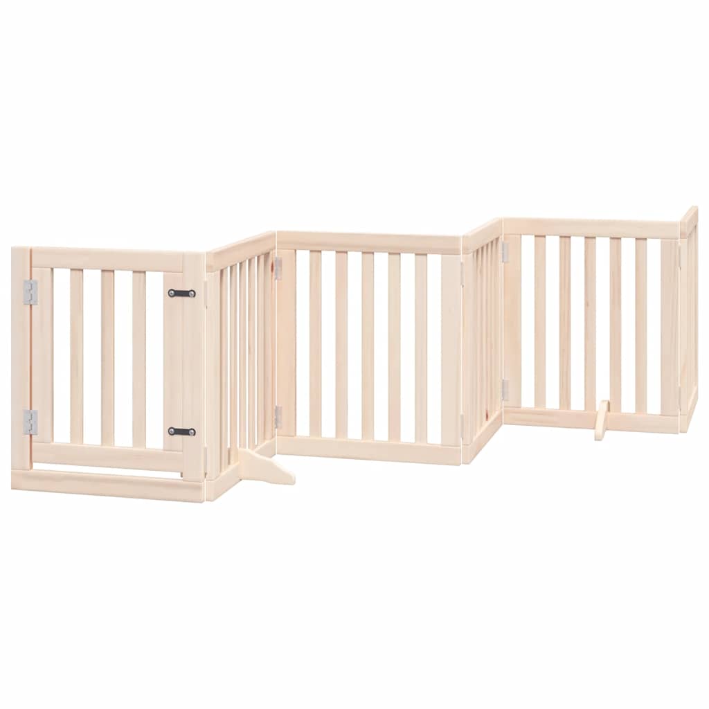 Nyárfa 15 paneles összecsukható kutyakapu ajtóval 750 cm - Image 3