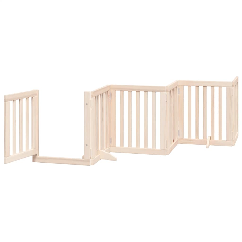 Nyárfa 15 paneles összecsukható kutyakapu ajtóval 750 cm - Image 4