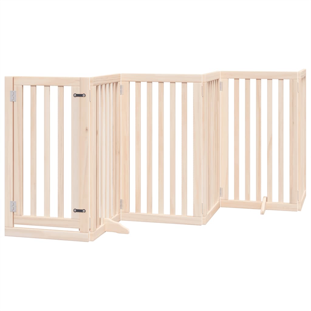 Nyárfa 15 paneles összecsukható kutyakapu ajtóval 750 cm - Image 3