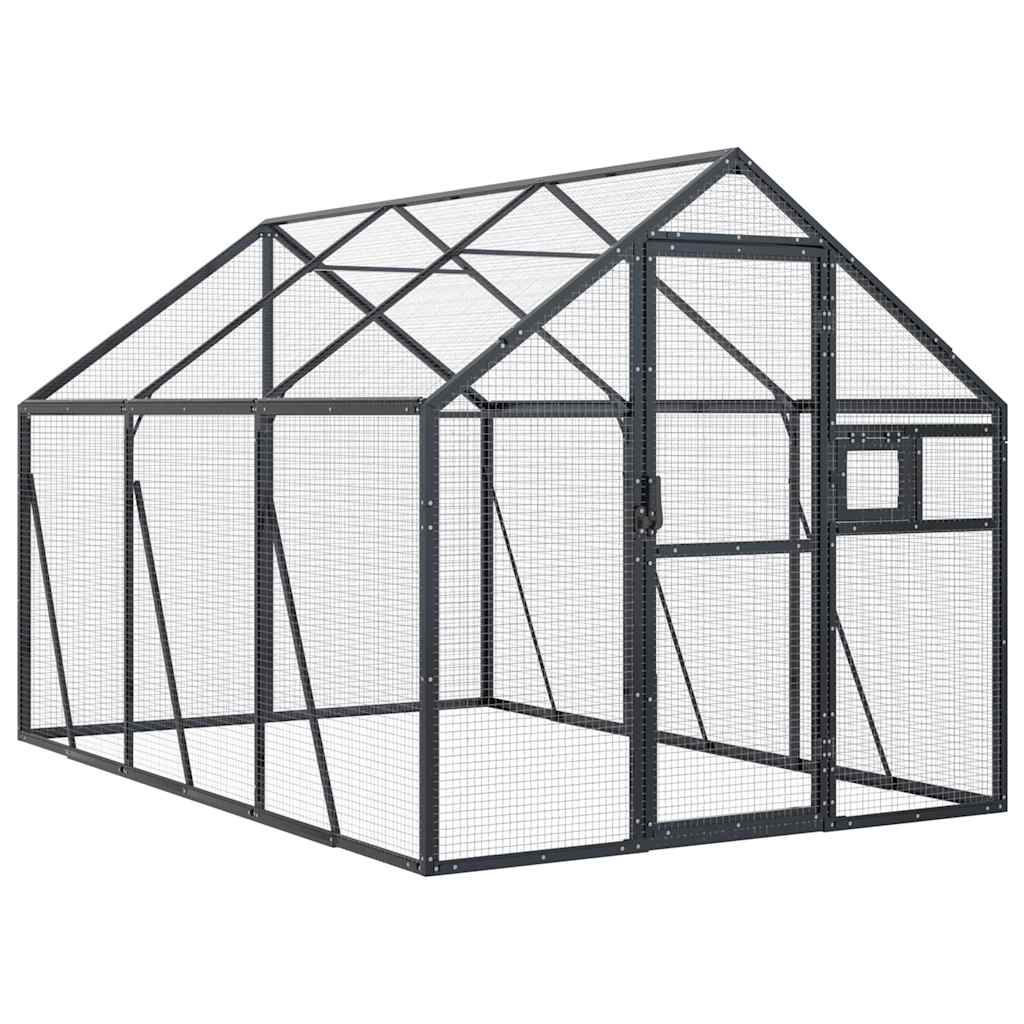 Antracit alumínium madárház 1,79 x 3 x 1,85 m - Image 2