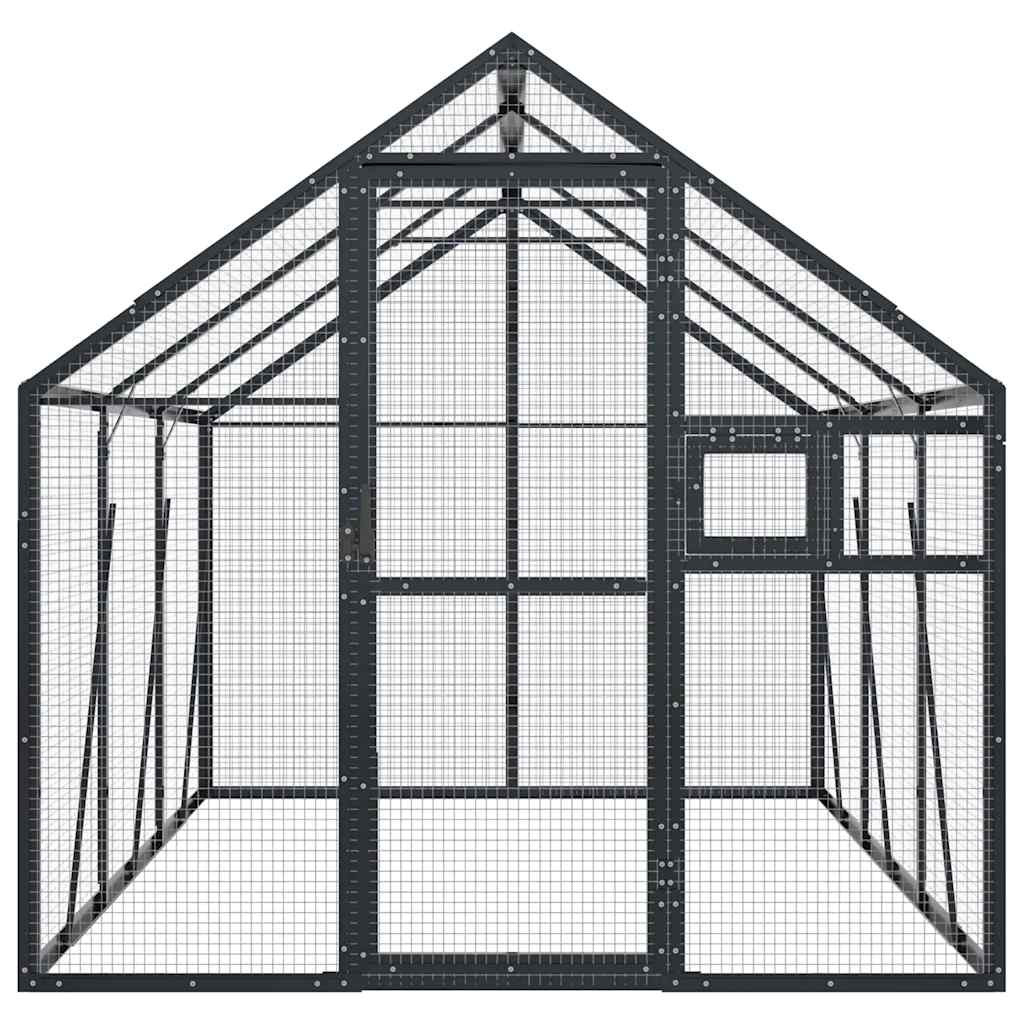 Antracit alumínium madárház 1,79 x 3 x 1,85 m - Image 3