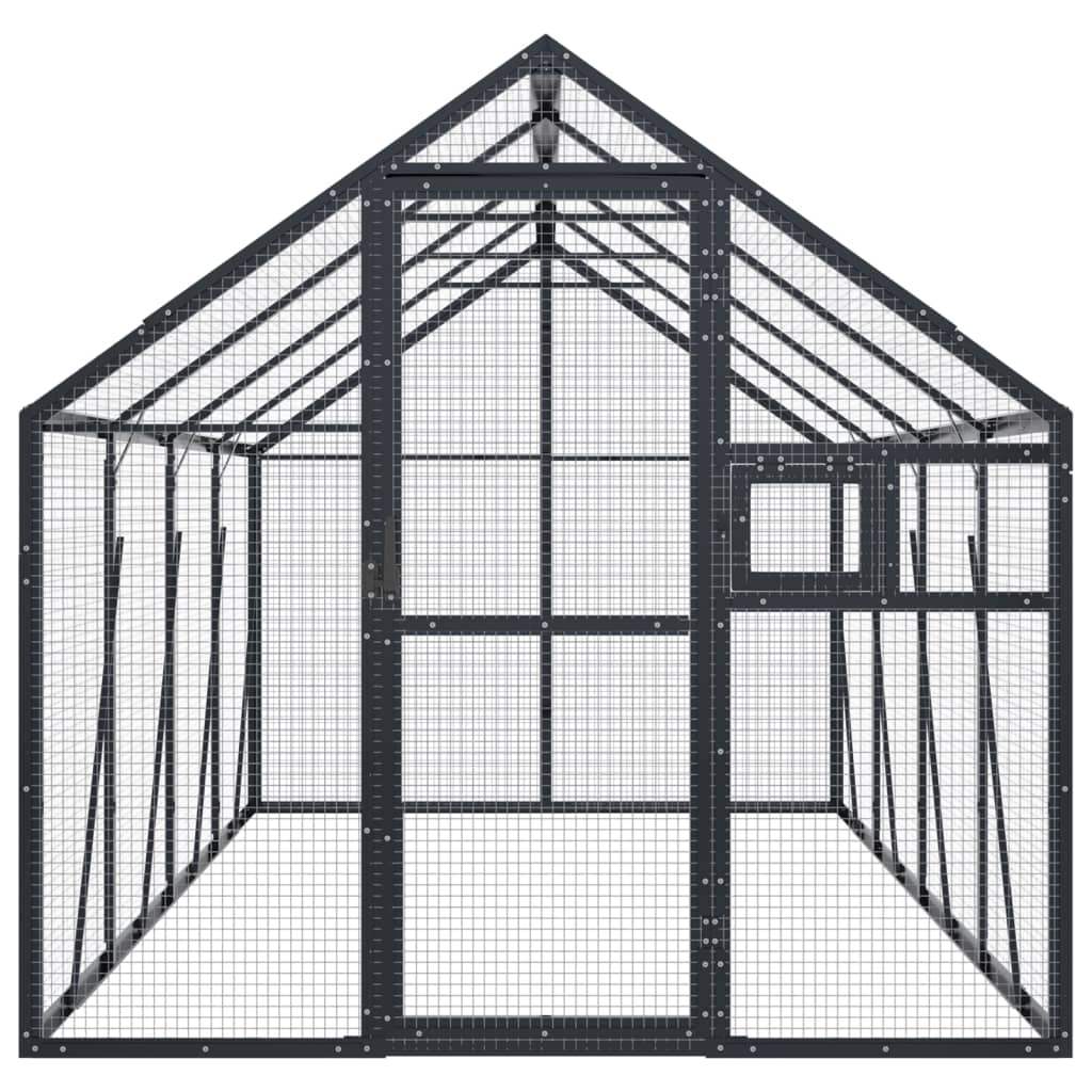 Antracit alumínium madárház 1,79 x 4 x 1,85 m - Image 3