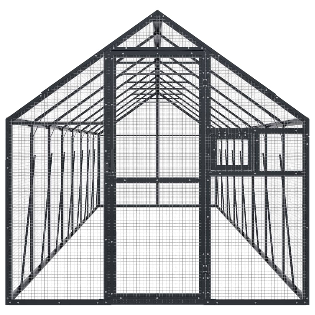 Antracit alumínium madárház 1,79 x 8 x 1,85 m - Image 3