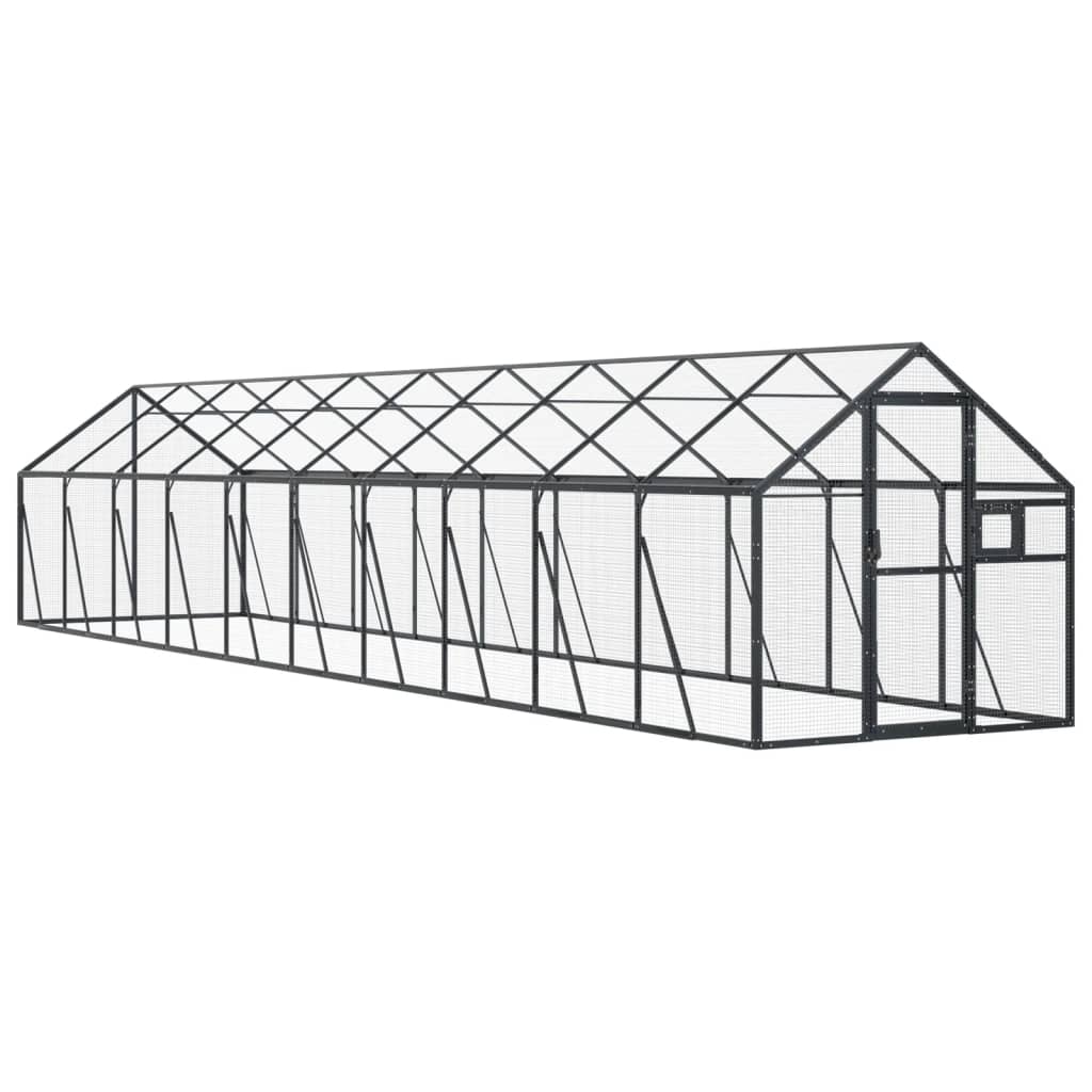 Antracit alumínium madárház 1,79 x 10 x 1,85 m - Image 2