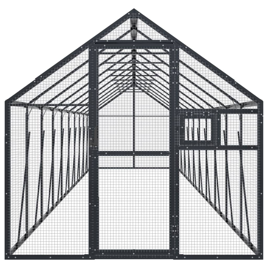Antracit alumínium madárház 1,79 x 10 x 1,85 m - Image 3
