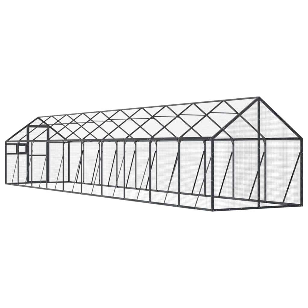 Antracit alumínium madárház 1,79 x 10 x 1,85 m - Image 4