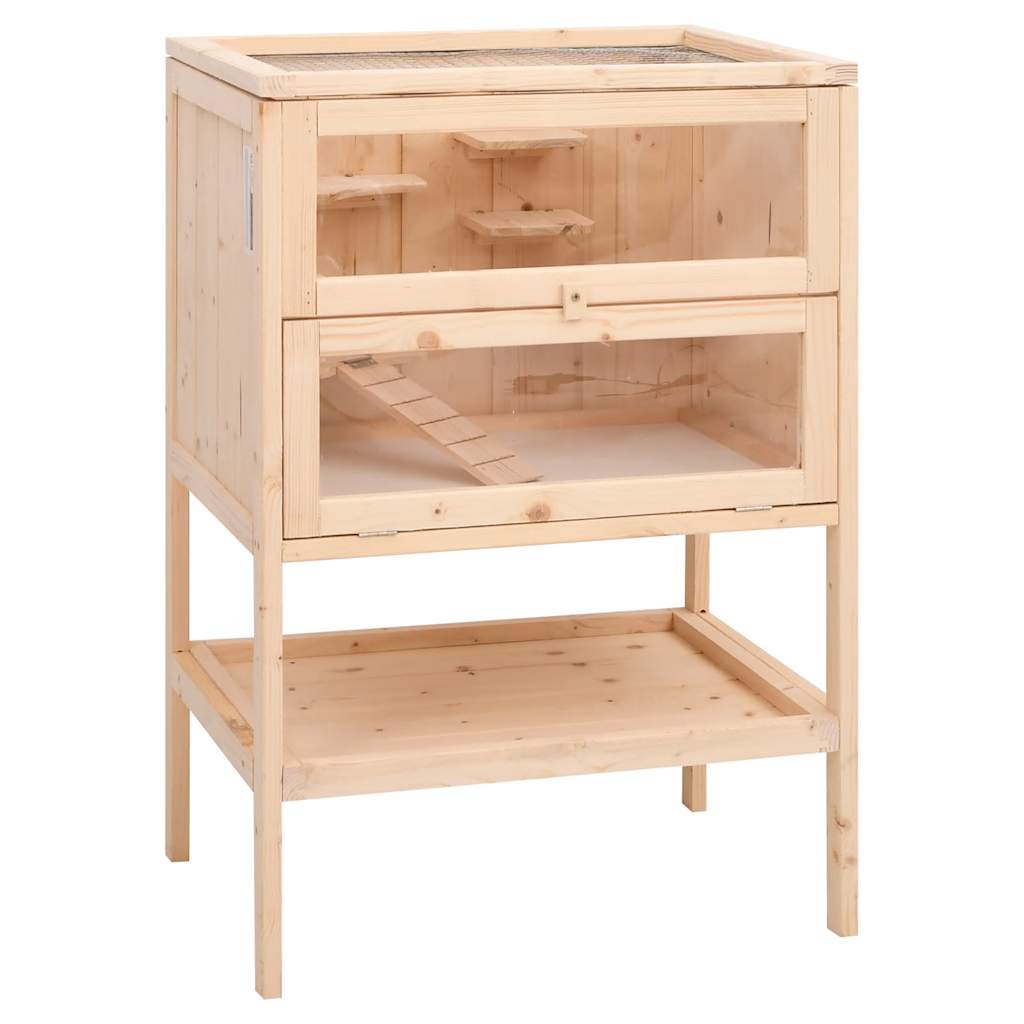 Tömör fenyőfa hörcsögketrec 55 x 40 x 80 cm - Image 2