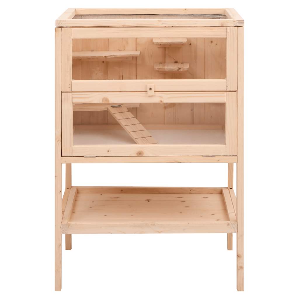 Tömör fenyőfa hörcsögketrec 55 x 40 x 80 cm - Image 4