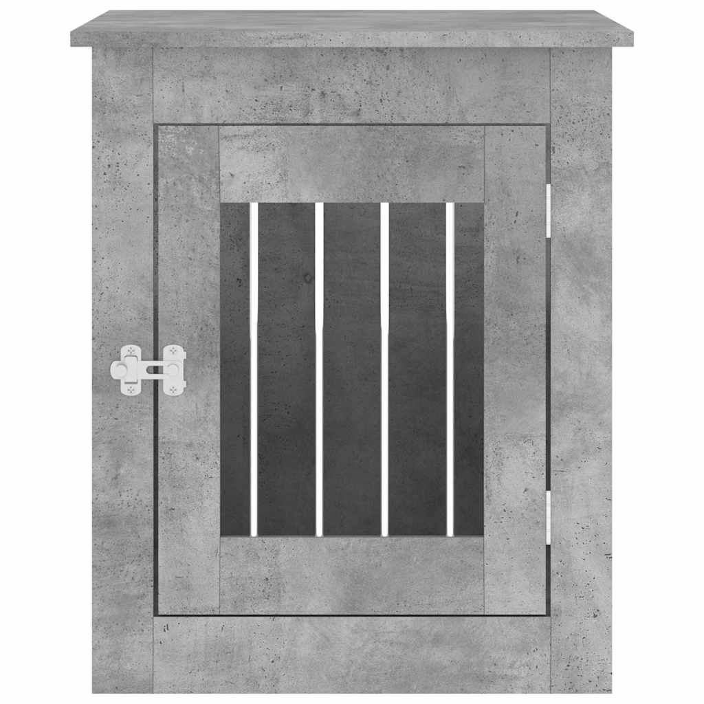 Betonszürke szerelt fa kutyaketrec 55 x 75 x 65 cm - Image 5