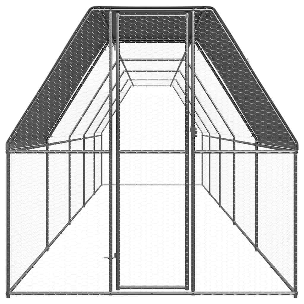 Horganyzott acél tyúkketrec 2 x 10 x 2 m - Image 2