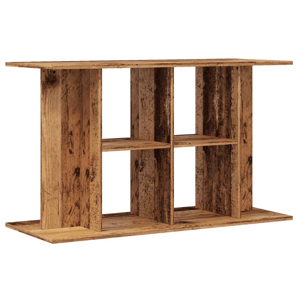 Antik fa színű szerelt fa akváriumállvány 100 x 40 x 60 cm - Image 2
