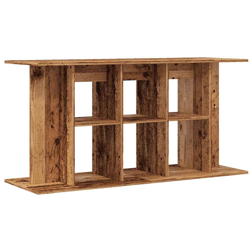 Antik fa színű szerelt fa akváriumállvány 120x40x60 cm - Image 2