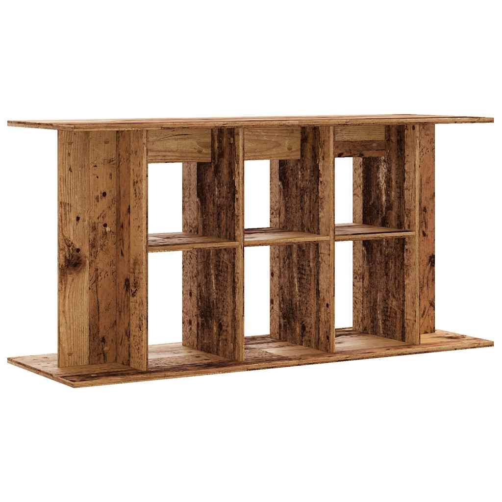 Antik fa színű szerelt fa akváriumállvány 120x40x60 cm - Image 4