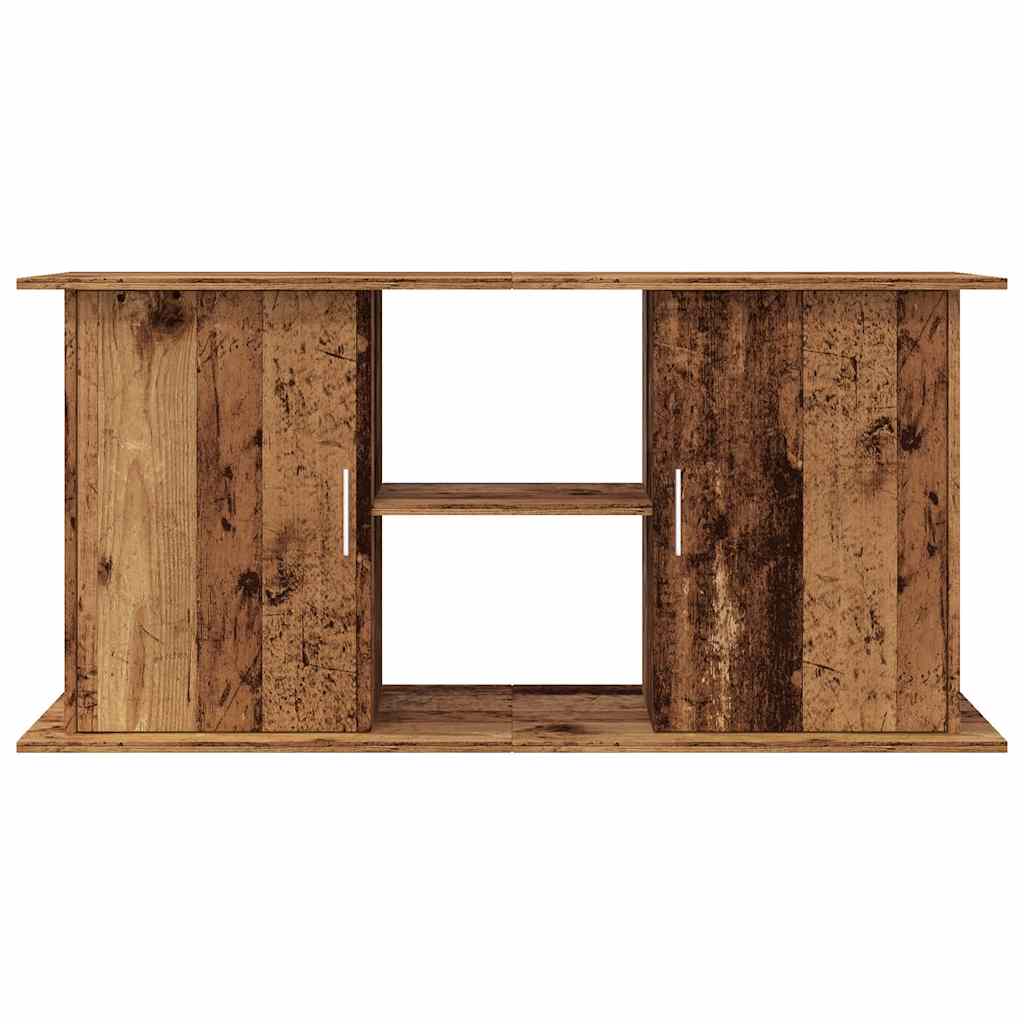 Antik fa színű szerelt fa akváriumállvány 121x41x58 cm - Image 3
