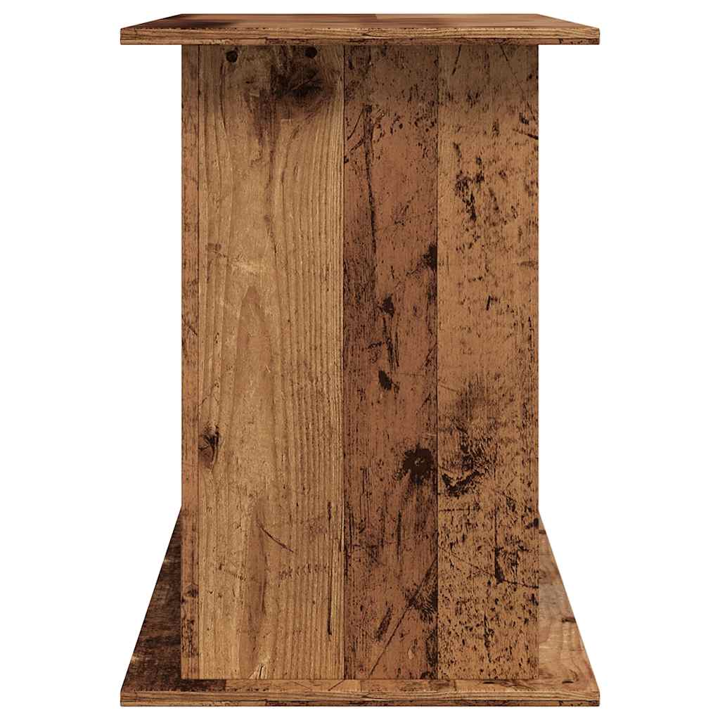 Antik fa színű szerelt fa akváriumállvány 121x41x58 cm - Image 5