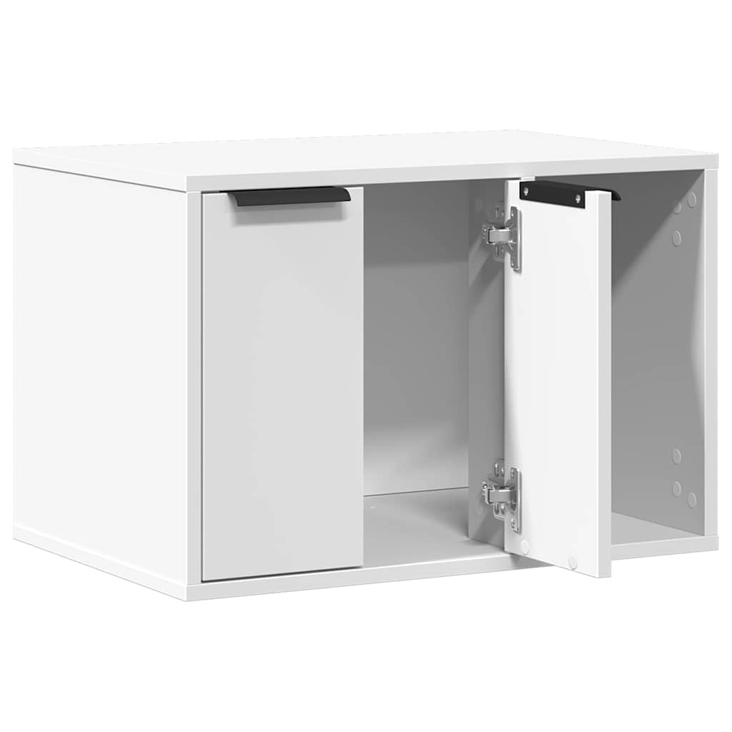 Fehér szerelt fa macskaalomdoboz 60 x 40 x 40 cm - Image 4