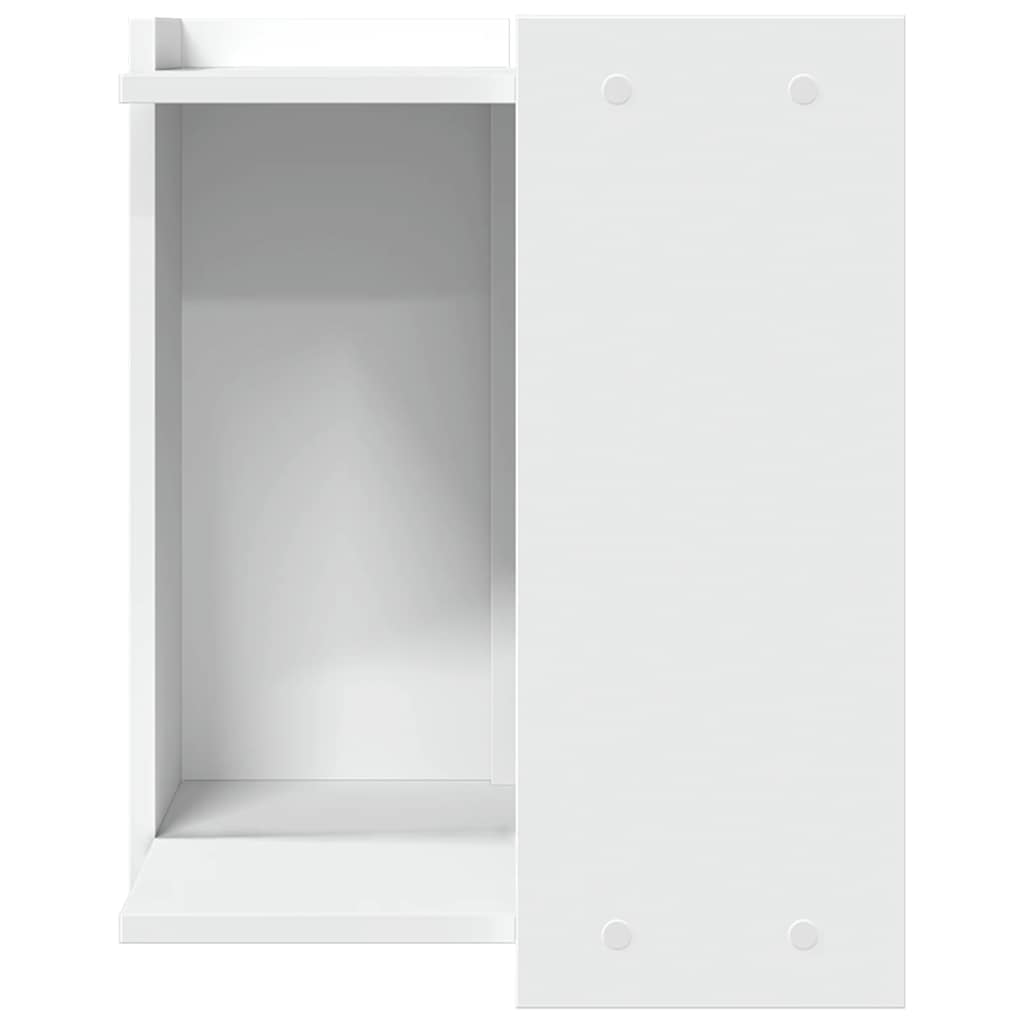 Fehér szerelt fa macskaalomdoboz 42 x 42 x 51 cm - Image 4